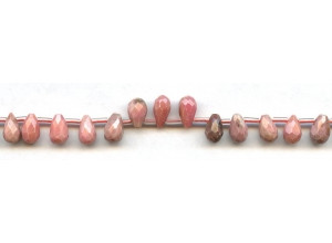 Rhodonite 6x9 Teardrop Briolette