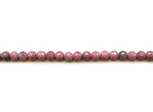 Rhodonite 6mm Faceted Round