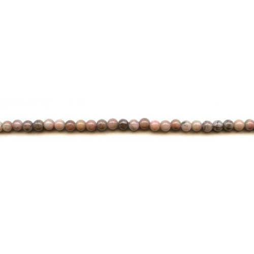 194-1232 Rhodonite <br>4-4.5mm Round