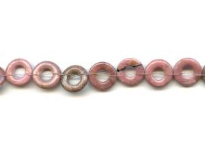 Rhodonite 14mm Donut