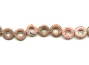Rhodonite 14mm Donut