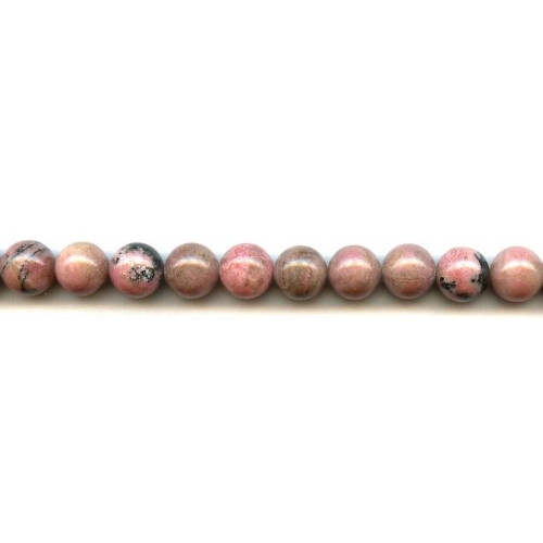 194-1265 Rhodonite <br>10mm Round
