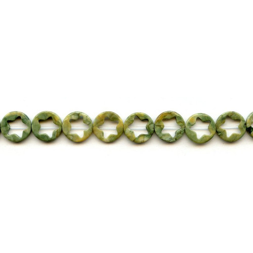 195-1101 Rhyolite <br>12mm Star Donut