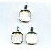 197-1070 Rock Crystal <br>22x22 Square Bezel Pendant