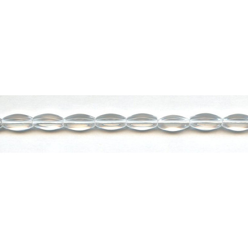 197-1264 Rock Crystal <br>6x12 Hexagon Oval Rice