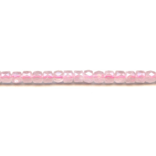 198-1268 Rose Quartz <br>8mm Faceted Wheel