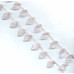 198-1304 Rose Quartz <br>15x25 Twisted Leaf Drop