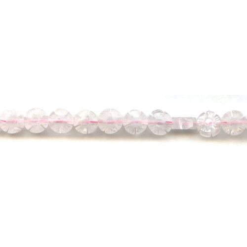 198-1306 Rose Quartz <br>10mm Flower