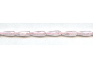 Rose Quartz 6x16 Faceted Teardrop