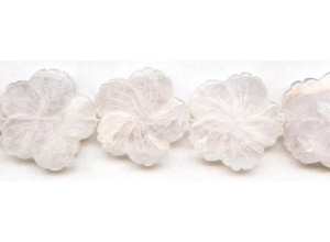 Rose Quartz 30mm Flower Rose Quartz 30mm Flower