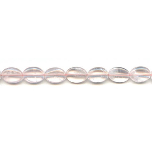 198-1960 Rose Quartz <br>10x14 Flat Oval
