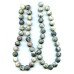 202-1057 Matte Silver Leaf Jasper <br>16mm Round