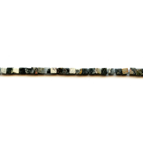 202-1066 Silver Leaf Jasper <br>4x4 Cube