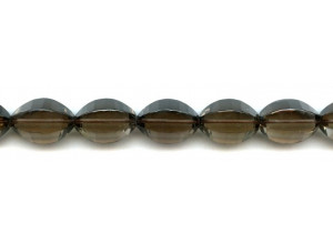 Smoky Quartz 13x18 Faceted 6-sided Oval Smoky Quartz 13x18 Faceted 6-sided Oval