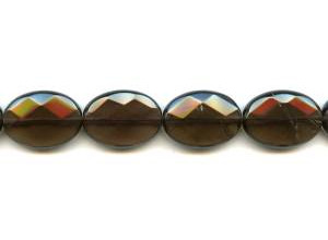 Smoky Quartz 18x25 Faceted Flat Oval