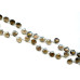 203-1845 Smoky Quartz <br>13x13 Flat Pear Briolette