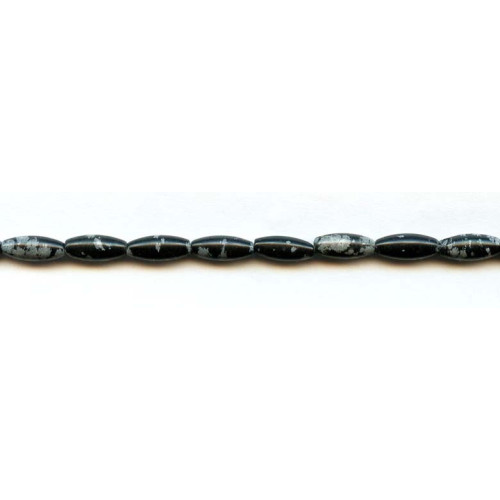 205-1028 Snowflake Obsidian <br>5x12 Rice