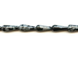 Snowflake Obsidian 9x22 Teardrop