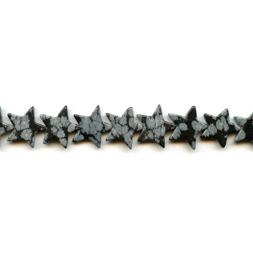 205-1042 Snowflake Obsidian <br>16mm Star