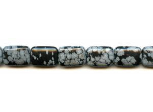 Snowflake Obsidian 13x18 Flat Rectangle