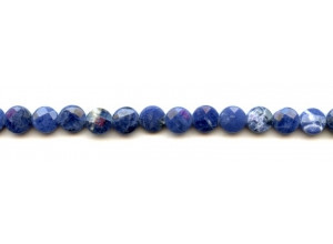 Sodalite 8mm Faceted Coin