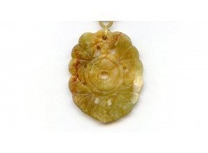 Soocho Jade 44x36 Carved Pendant