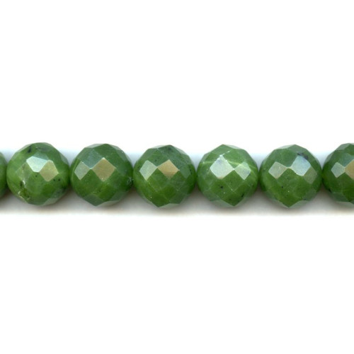 209-1068 Green Jade <br>18mm Faceted Round