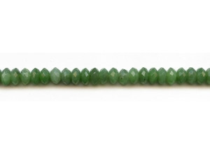 Green Jade 8mm Faceted Rondell