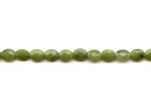 Green Jade 8x10 Faceted Flat Oval