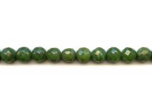 Green Jade 10mm Faceted Round