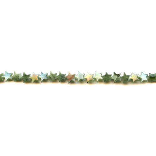 209-1345 Green Jade <br>7mm Flat Star