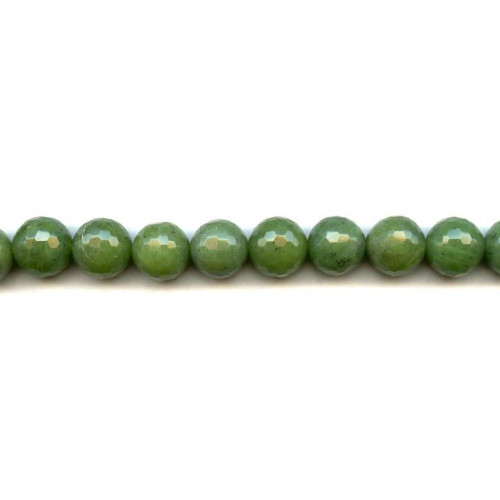 209-1348 Green Jade <br>12mm Faceted Round