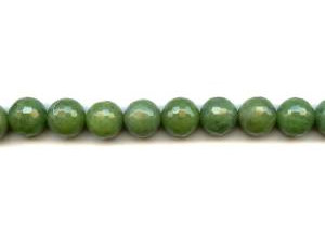 Green Jade 12mm Faceted Round