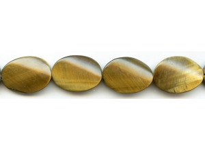 Tiger Eye 18x25 Twisted Flat Oval