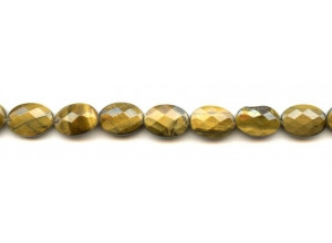 Tiger Eye 10x14 Faceted Flat Oval