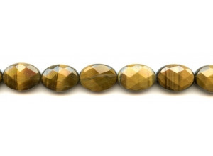 Tiger Eye 13x18 Faceted Flat Oval