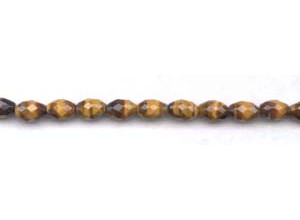Tiger Eye 7x10 Faceted Oval Rice