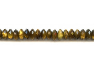 Tiger Eye 11-12mm Faceted Rondell