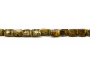 Tiger Eye 7x10 Faceted Flat Rectangle