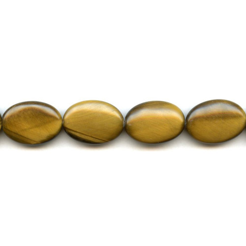 210-1078 Tiger Eye <br>18x25 Flat Oval