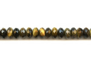 Tiger Eye 12mm Faceted Rondell