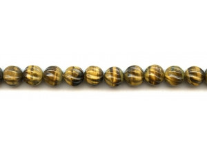 Tiger Eye 10mm S-Corrugated Round