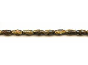 Tiger Eye 6x12 Faceted Oval Rice