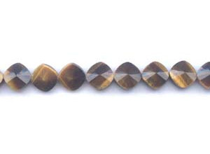 Tiger Eye 12x12 Faceted Flat Diamond