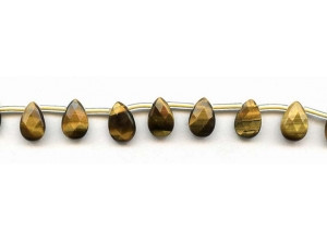 Tiger Eye 8x12 Flat Pear Briolette