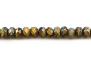 Tiger Eye 12mm Faceted Rondell