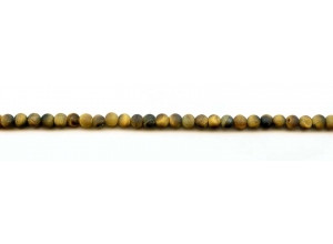 Matte Tiger Eye 4mm Round