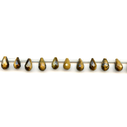 210-1343 Tiger Eye <br>6x10 Teardrop Briolette