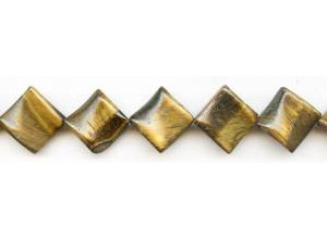 Tiger Eye 20x20 Swirl Square Diamond