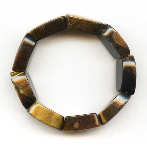 210-1362 Tiger Eye <br>18x24 Rectangle Bracelet